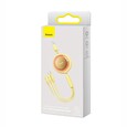 Baseus CAMJ010011 Bright Mirror Kabel 3v1 MicroUSB/USBC/Lightning 3,5A 1.1m Yellow