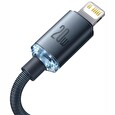 Baseus CAJY000201 Crystal Shine Series Datový Kabel USB-C - Lightning 20W 1,2m Black