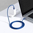 Baseus CAJY000703 Crystal Shine Series Datový Kabel USB-C - USB-C 100W 2m Blue