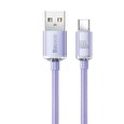 Baseus CAJY000405 Crystal Shine Series Datový Kabel USB - USB-C 100W 1,2m Purple