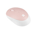 Natec optická myš HARRIER 2/1600 DPI/Kancelářská/Optická/1 600 DPI/Bezdrátová Bluetooth/Bílá-růžová