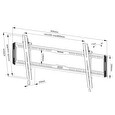 Neomounts WL35-550BL18/Držák displeje/na stěnu/43-86"/sklopný/VESA 800X400/nosn. 70kg/černý