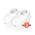 Tenda PH6 kit Powerline 2x Adapter, 1000 Mb/s, 2x GLAN, AV1000, Homeplug AV2, 230V, úsporný režim