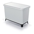 Odpadkový koš Prosperplast SYSTEMA 3x10l popelavý