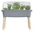 Sadbovač Prosperplast RESPANA PLANTER WOOD HIGH SET 78 cm šedý kámen