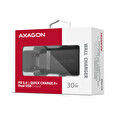 AXAGON ACU-PQ30, Sil nabíječka do sítě 30W, 2x port (USB-A + USB-C), PD3.0/PPS/QC4+/SFC/AFC/Apple