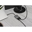 DIGITUS Adaptér USB-C - 2x HDMI, 18 cm 4K/30Hz, stříbrný, hliníkový kryt