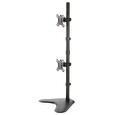 Neomounts FPMA-D550DDVBLACK/Držák displeje/na stůl/10-32"/stojan/VESA 100X100/nosn. 2x6kg/2 displeje vert/černý