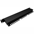 Patch panel Solarix SX24-5E-STP-BK-N 24 x RJ45 CAT5E STP černý 1U