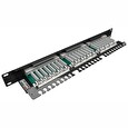 Patch panel Solarix SX24-5E-STP-BK-N 24 x RJ45 CAT5E STP černý 1U