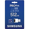 Samsung/micro SDXC/512GB/USB 3.0/USB-A/Class 10/+ Adaptér/Modrá