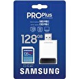 Samsung/SDXC/128GB/USB 3.0/USB-A/Class 10/+ Adaptér/Modrá