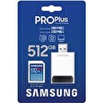 Samsung/SDXC/512GB/USB 3.0/USB-A/Class 10/+ Adaptér/Modrá