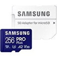 Samsung/micro SDXC/256GB/Class 10/+ Adaptér/Modrá
