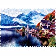 Puzzle dřevěné, barevné - Halštatské jezero