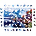 Puzzle dřevěné, barevné - Halštatské jezero