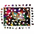 Puzzle dřevěné, barevné - Úžasný chameleon