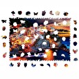 Puzzle dřevěné, barevné - Manarola v Itálii