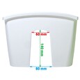 Květináč Prosperplast truhlík na zábradlí CROWN antracit 58 cm