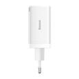 Baseus CCGP120202 GaN5 Pro Quick Nabíječka USB + 2x USB-C 65W White
