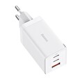 Baseus CCGP120202 GaN5 Pro Quick Nabíječka USB + 2x USB-C 65W White