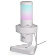 Endorfy streamovací mikrofon AXIS Streaming OWH / RGB efekt / stojánek / USB / bílý