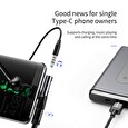 Baseus CATL41-01 Rozbočovač USB-C/3.5mm Jack Black
