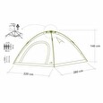 Stan Cattara BUDVA rychlorozkládací pro 3-4 osoby 280x220x140cm PU3000mm
