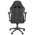 Endorfy herní židle Scrim RD / kombinace textil / kůže / černočervená