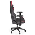 Endorfy herní židle Scrim RD / kombinace textil / kůže / černočervená