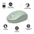PORT CONNECT bezdrátová myš USB-A/USB-C, olivová
