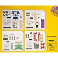 Sada Stanley Jr. U001-K04-T03-SY, 4 autíček, šroubováku a kladiva