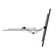 LCD rameno Vogel´s W53070, 32-55", 3 klouby, černé