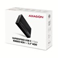 AXAGON EE35-GTR, USB-C 5Gbps - SATA 6G 3.5" RIBBED box, černý