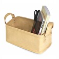 Košík Compactor úložný Basket Ecologic s dvěma držadly, béžový, 28 x 18 x 13 cm