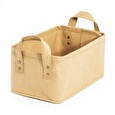 Košík Compactor úložný Basket Ecologic s dvěma držadly, béžový, 28 x 18 x 13 cm