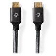 Nedis PROFIGOLD High Speed HDMI 2.0 kabel s ethernetem/ 4K@60Hz/ zlacené konektory HDMI-HDMI/ bavlna/ šedý/ BOX/ 1m