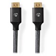 Nedis PROFIGOLD High Speed HDMI 2.0 kabel s ethernetem/ 4K@60Hz/ zlacené konektory HDMI-HDMI/ bavlna/ šedý/ BOX/ 2m