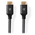 Nedis PROFIGOLD High Speed HDMI 2.0 kabel s ethernetem/ 4K@60Hz/ zlacené konektory HDMI-HDMI/ bavlna/ šedý/ BOX/ 10m