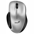 Genius Ergo 8200S Silver/ 1200 dpi/ bezdrátová/ USB Type-C/ 5tlačítek/ tichá/ BlueEye senzor/ stříbrná