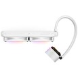 NZXT vodní chladič Kraken 280 ELITE RGB / 2x140mm RGB fan / 4-pin PWM / LCD disp. / 6 let / bílý