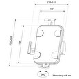 Neomounts WL15-625WH1/Držák tabletu/na stěnu/7,9-11" /VESA 100x100/rotace 360°/tloušťka tabletu 0-8,5mm/bílý