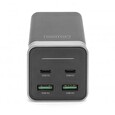 DIGITUS 4portový nabíjecí adaptér USB, 65W GaN 65W, 2x USB-C, 2x USB-A, PD3.0