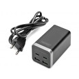 DIGITUS 4portový nabíjecí adaptér USB, 65W GaN 65W, 2x USB-C, 2x USB-A, PD3.0