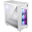 MSI skříň MPG VELOX 100R WHITE/ bez zdroje/ levé temperované sklo/ 4x ARGB 120 mm fan/ 1x USB3.1 Type-C/ 2x USB3.0/ bílá