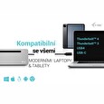 I-TEC USB-C Metal Ergonomic 3x 4K Display Docking Station with Power Delivery 100 W + i-tec Universal Charger 100 W