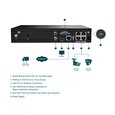 TP-LINK záznamové zařízení VIGI NVR1004H-4P 4 kanálů, 4x Lan s PoE, 2x USB
