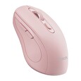 C-TECH WLM-12PK/Ergonomická/Optická/Pro praváky/1 600 DPI/USB+BT/Růžová