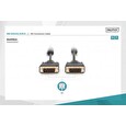 DIGITUS DVI propojovací kabel, DVI(24+1), 2x ferit M/M, 3,0 m, DVI-D Dual Link, bl
