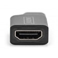 DIGITUS Adaptér USB-Type-C, USB-C na HDMI typu A, 4K@ 30HZ 4K@ 30Hz, hliník - pouzdro, černá